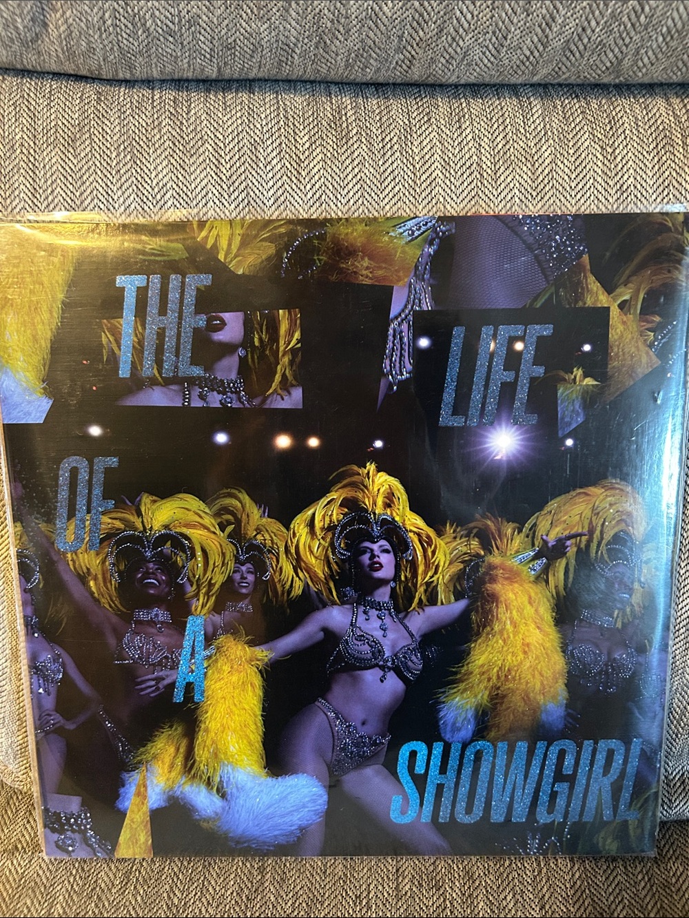 Taylor Swift The Life of a Showgirl vinyl lp one time pressing blue